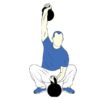 two hands kettlebell