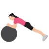 entrenando el core con pelota
