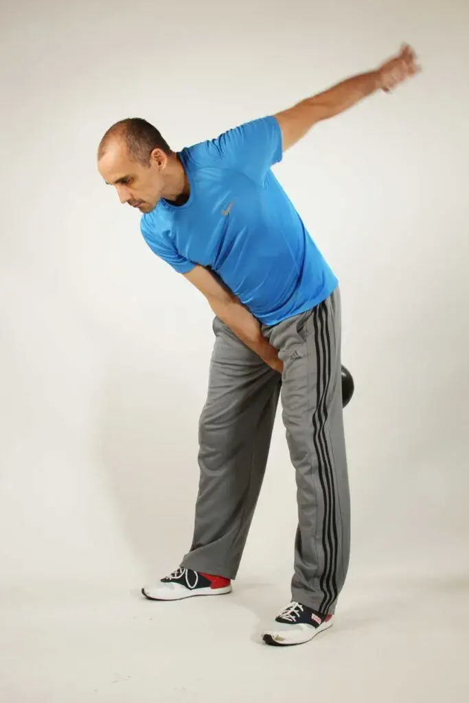 Posicion profunda del kettlebell