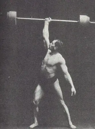 Saxon levantando una barra