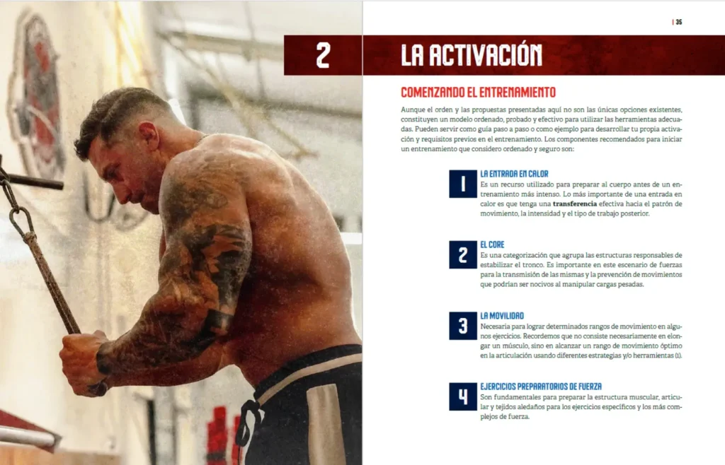 comenzando el entrenamiento de fuerza